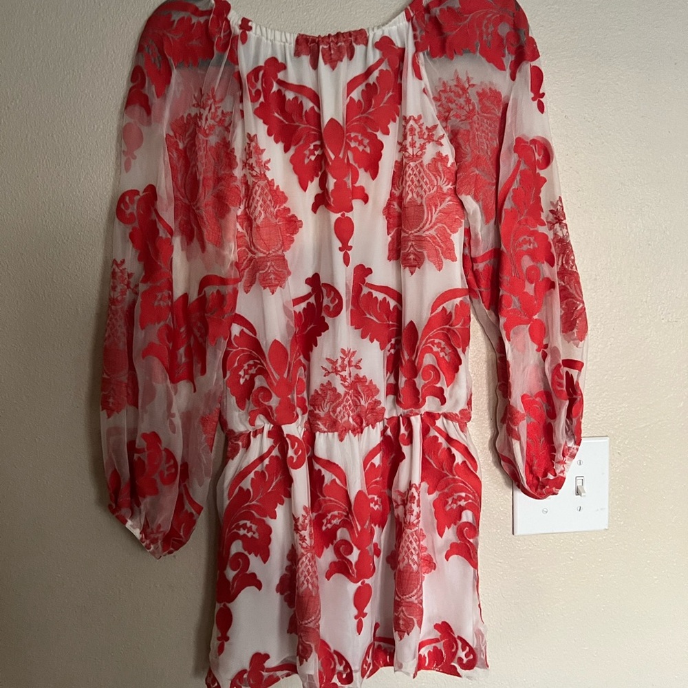 Alexis burn orange dress